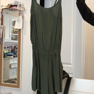 Green tank top romper
